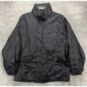 Milwaukee Performance Apparel Mens Motorcycle Riding Jacket Sz L Black Anorak